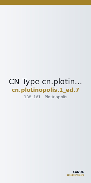 CN Type cn.plotinopolis.1_ed.7 — CANOA