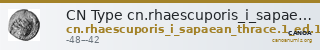CN Type cn.rhaescuporis_i_sapaean_thrace.1_ed.1 — CANOA