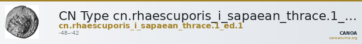 CN Type cn.rhaescuporis_i_sapaean_thrace.1_ed.1 — CANOA