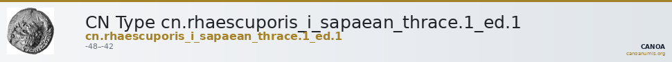 CN Type cn.rhaescuporis_i_sapaean_thrace.1_ed.1 — CANOA