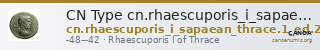 CN Type cn.rhaescuporis_i_sapaean_thrace.1_ed.2 — CANOA