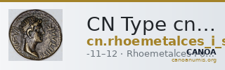 CN Type cn.rhoemetalces_i_sapaean_thrace.1_ed.10 — CANOA