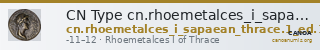 CN Type cn.rhoemetalces_i_sapaean_thrace.1_ed.10 — CANOA