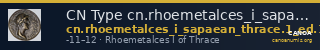CN Type cn.rhoemetalces_i_sapaean_thrace.1_ed.10 — CANOA