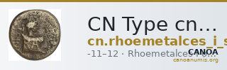 CN Type cn.rhoemetalces_i_sapaean_thrace.1_ed.11 — CANOA