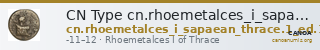 CN Type cn.rhoemetalces_i_sapaean_thrace.1_ed.11 — CANOA