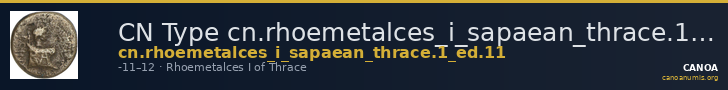 CN Type cn.rhoemetalces_i_sapaean_thrace.1_ed.11 — CANOA