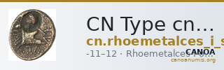 CN Type cn.rhoemetalces_i_sapaean_thrace.1_ed.12 — CANOA