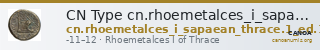 CN Type cn.rhoemetalces_i_sapaean_thrace.1_ed.13 — CANOA