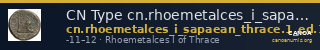 CN Type cn.rhoemetalces_i_sapaean_thrace.1_ed.13 — CANOA
