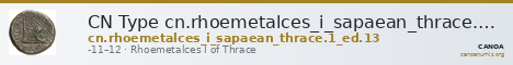 CN Type cn.rhoemetalces_i_sapaean_thrace.1_ed.13 — CANOA