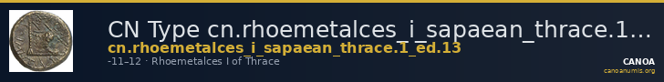 CN Type cn.rhoemetalces_i_sapaean_thrace.1_ed.13 — CANOA