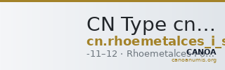 CN Type cn.rhoemetalces_i_sapaean_thrace.1_ed.2 — CANOA
