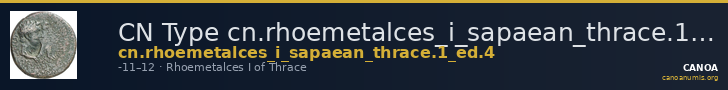 CN Type cn.rhoemetalces_i_sapaean_thrace.1_ed.4 — CANOA