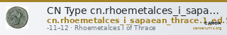 CN Type cn.rhoemetalces_i_sapaean_thrace.1_ed.5 — CANOA