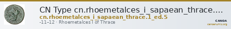 CN Type cn.rhoemetalces_i_sapaean_thrace.1_ed.5 — CANOA