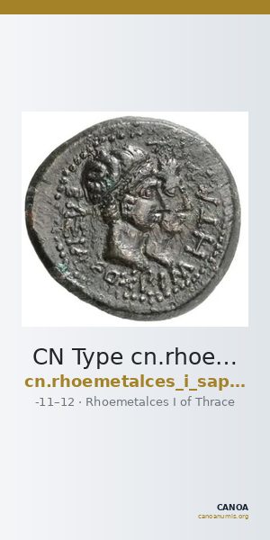 CN Type cn.rhoemetalces_i_sapaean_thrace.1_ed.6 — CANOA