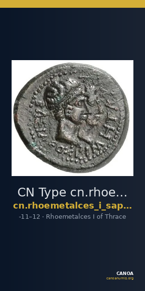 CN Type cn.rhoemetalces_i_sapaean_thrace.1_ed.6 — CANOA