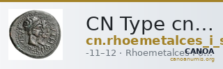 CN Type cn.rhoemetalces_i_sapaean_thrace.1_ed.6 — CANOA