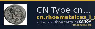 CN Type cn.rhoemetalces_i_sapaean_thrace.1_ed.6 — CANOA