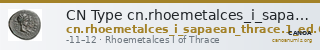 CN Type cn.rhoemetalces_i_sapaean_thrace.1_ed.6 — CANOA