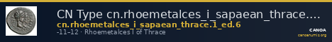 CN Type cn.rhoemetalces_i_sapaean_thrace.1_ed.6 — CANOA