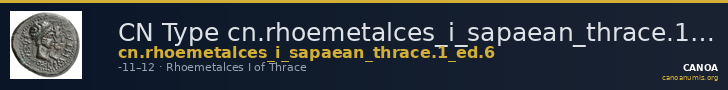 CN Type cn.rhoemetalces_i_sapaean_thrace.1_ed.6 — CANOA