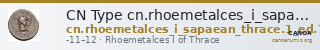CN Type cn.rhoemetalces_i_sapaean_thrace.1_ed.7 — CANOA