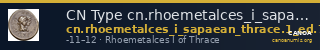 CN Type cn.rhoemetalces_i_sapaean_thrace.1_ed.7 — CANOA