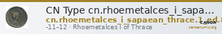 CN Type cn.rhoemetalces_i_sapaean_thrace.1_ed.8 — CANOA