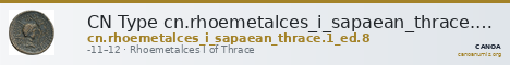 CN Type cn.rhoemetalces_i_sapaean_thrace.1_ed.8 — CANOA