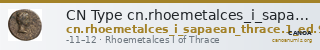 CN Type cn.rhoemetalces_i_sapaean_thrace.1_ed.9 — CANOA