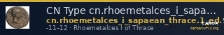CN Type cn.rhoemetalces_i_sapaean_thrace.1_ed.9 — CANOA