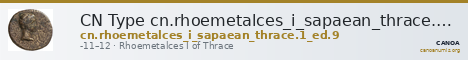 CN Type cn.rhoemetalces_i_sapaean_thrace.1_ed.9 — CANOA