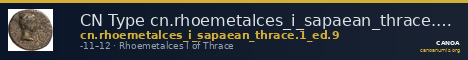 CN Type cn.rhoemetalces_i_sapaean_thrace.1_ed.9 — CANOA