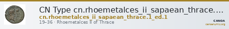 CN Type cn.rhoemetalces_ii_sapaean_thrace.1_ed.1 — CANOA