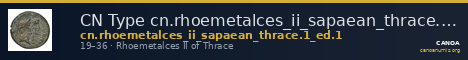 CN Type cn.rhoemetalces_ii_sapaean_thrace.1_ed.1 — CANOA