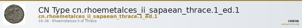 CN Type cn.rhoemetalces_ii_sapaean_thrace.1_ed.1 — CANOA