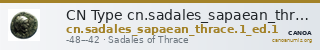 CN Type cn.sadales_sapaean_thrace.1_ed.1 — CANOA