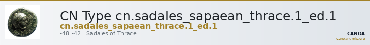 CN Type cn.sadales_sapaean_thrace.1_ed.1 — CANOA