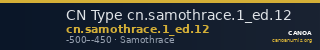CN Type cn.samothrace.1_ed.12 — CANOA