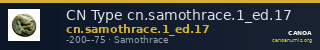 CN Type cn.samothrace.1_ed.17 — CANOA