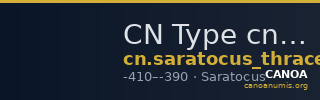 CN Type cn.saratocus_thrace.1_ed.7 — CANOA