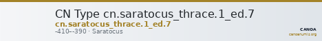 CN Type cn.saratocus_thrace.1_ed.7 — CANOA