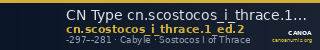 CN Type cn.scostocos_i_thrace.1_ed.2 — CANOA