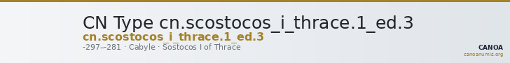 CN Type cn.scostocos_i_thrace.1_ed.3 — CANOA