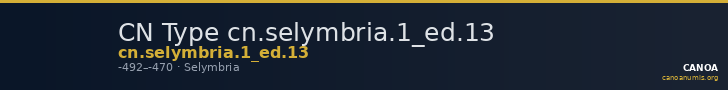 CN Type cn.selymbria.1_ed.13 — CANOA