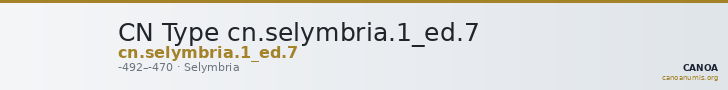 CN Type cn.selymbria.1_ed.7 — CANOA