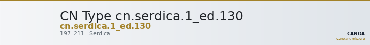 CN Type cn.serdica.1_ed.130 — CANOA