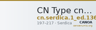 CN Type cn.serdica.1_ed.136 — CANOA
